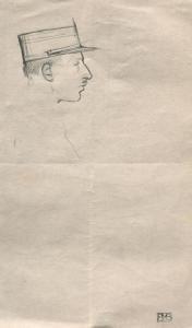 BOUTET DE MONVEL Bernard 1881-1949,Autoportrait au képi de ,Artcurial | Briest - Poulain - F. Tajan 2024-02-06