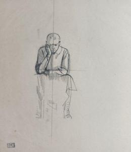 BOUTET DE MONVEL Bernard 1881-1949,Homme assis,Yann Le Mouel FR 2024-04-02