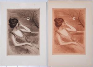 BOUTET Henri 1851-1919,Jeune Femme au balcon,1898,Yann Le Mouel FR 2024-03-31
