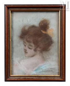 BOUTET Henri 1851-1919,Portrait de jeune femme,Millon & Associés FR 2024-01-30