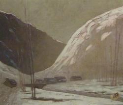 BOUTHÉON Charles 1877-1949,Paysage de montagne,Tajan FR 2009-02-25