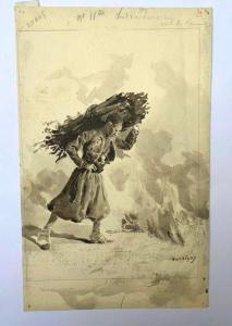 BOUTIGNY Paul Emile 1854-1929,Homme portant un fagot,Artprecium FR 2020-09-30