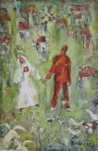 BOUTIN Richard,Newlyweds after Chagall,1963,Concept Gallery US 2008-11-01