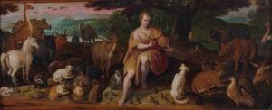 BOUTTATS Frederick I 1612-1661,Orphée charmant les animaux,Beaussant-Lefèvre FR 2012-03-23