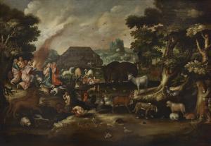 BOUTTATS Jacob 1660-1718,L'arche de Noé,Christie's GB 2022-11-28