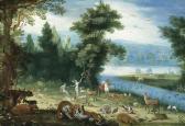 BOUTTATS Jacob 1660-1718,Oil on panel. 24.9 x 36.3 cm.,1700,Galerie Koller CH 2006-09-18