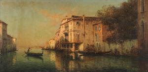 BOUVARD Antoine 1840-1920,A gondola on a Venetian canal,Bonhams GB 2023-09-28