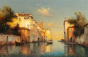BOUVARD Antoine 1840-1920,A Venetian Canal,1870-1956,William Doyle US 2024-04-16