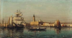 BOUVARD Antoine 1913-1972,Vessels on the Grand Canal before St Mark's Basili,Christie's 2016-01-20