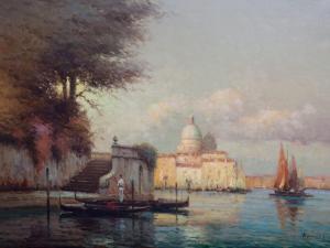 BOUVARD Colette 1941-1996,Venetian canal scene,Gorringes GB 2021-06-29
