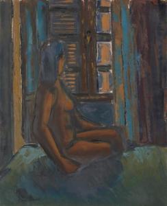 BOUVIER Armand 1913-1997,Nu à la fenêtre,1956,Millon & Associés FR 2016-06-29