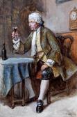 BOUVIER Gustavus Arthur 1827-1881,Gentleman seated at a table drinking port,1875,Bonhams 2013-02-05