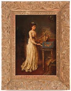 BOUVIER Gustavus Arthur 1827-1881,Music of Bygone Days,Dawson's Auctioneers GB 2021-03-25