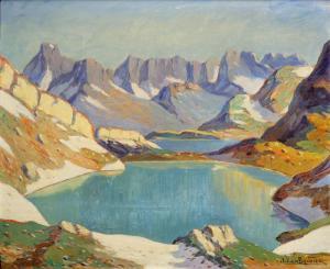 BOUVIER Julien 1913-1973,Lacs en montagne,Aguttes FR 2014-05-15