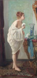 BOUVIER Pietro 1839-1927,Donna alla toilette,Cambi IT 2022-05-04