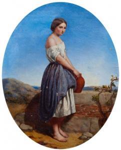 BOUVIER Urbain 1800-1800,Girl at well,1855,Castells & Castells UY 2012-05-30