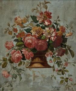BOVET Sophie Vera 1865-1936,Bouquet fleuri,1895,Dogny Auction CH 2015-12-01