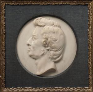 BOVY ANTOINE 1795-1877,le profil de Frédéric Chopin,19th century,Christie's GB 2019-10-07