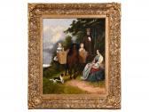 BOWDEN W.J 1800-1800,A FAMILY WITH THEIR PONY AND SPANIEL,1853,Lawrences GB 2016-10-14