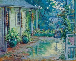 BOWDOIN Harriette 1880-1947,Garden View,20th century,Shannon's US 2020-04-30