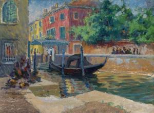 BOWDOIN Harriette 1880-1947,Venetian Waterway,William Doyle US 2019-10-15