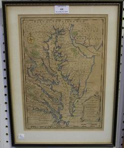 BOWEN Emanuel 1700-1700,A New and Accurate Map of Virginia & Maryland,Tooveys Auction GB 2019-02-20