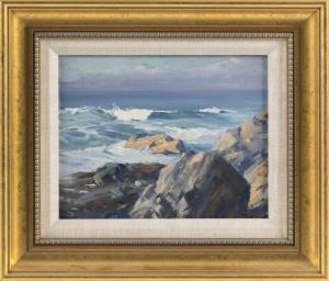 BOWER Alexander 1875-1952,Rocky seascape,Eldred's US 2021-12-02