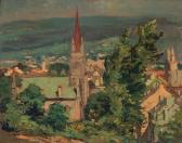 BOWER Alexander 1875-1952,View from the Top of the Hill Inscribed and,Barridoff Auctions 2014-04-30