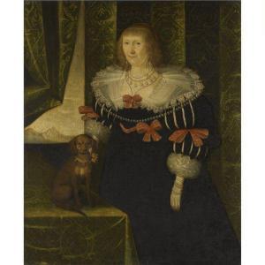 BOWER Edward 1610-1670,PORTRAIT OF A LADY, THOUGHT TO BE JANE DANVERS (CI,Sotheby's GB 2010-10-28