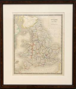 BOWER John 1932,Map of England and Wales,Ro Gallery US 2014-12-11