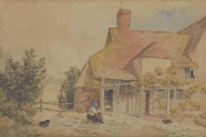 BOWERS Albert Edward 1800-1800,Cottage exterior,Clevedon Salerooms GB 2024-02-22