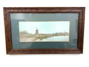 BOWERS Albert Edward 1800-1800,Windmill scene,19th Century,Keys GB 2022-01-14