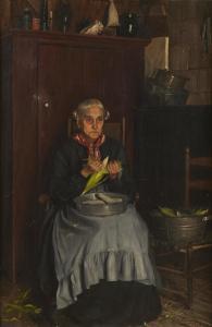 BOWERS George Newall 1849-1909,A quiet moment,1884,Bonhams GB 2014-09-07