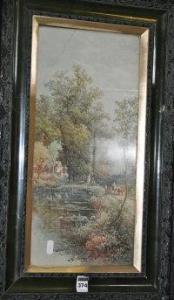 Bowers S,Companion pair of riverside landscapes with figure,Shapes Auctioneers & Valuers 2011-06-23