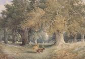 BOWERS Stephen J 1872-1891,Deer in Richmond Park,Woolley & Wallis GB 2013-03-13