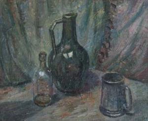BOWES John 1899-1974,Still life with bottle,Peter Wilson GB 2009-11-11