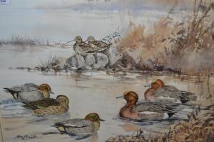 BOWLES Ian 1947-2018,Lake scene with various wildfowl,Lawrences of Bletchingley GB 2022-02-01