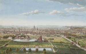 BOWLES John 1900-2000,THE NORTH PROSPECT OF LONDON TAKEN FROM THE BOWLIN,Mellors & Kirk 2019-11-27