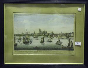 BOWLES Thomas,A General View of the City of Roterdam from the Ma,Tooveys Auction 2022-01-18