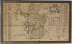 BOWLES Thomas 1712-1767,A New Mapp of Scotland or North Britain,1760,Anderson & Garland 2022-09-15