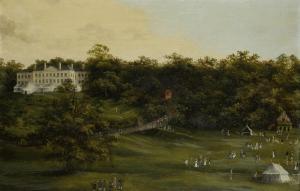 BOWMAN Eliza 1812,Archery contest at Erthig Wood,1837,Bonhams GB 2013-11-26