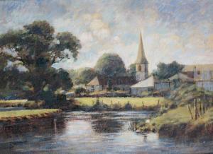 BOWMAN MIKE 1943,The Church, Bradford Peverell,1980,Duke & Son GB 2019-09-26