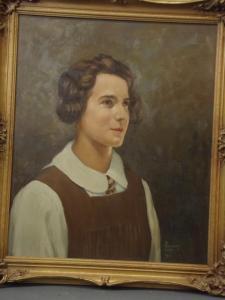 BOWMAR PORTER Arthur 1876-1960,Portrait of a schoolgirl,1941,Crow's Auction Gallery GB 2017-03-15