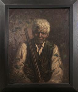 BOWRING Walter Armiger 1874-1931,Maori Warrior,1912,International Art Centre NZ 2022-04-20