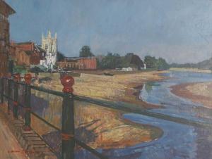 BOWYER William 1926-2015,Low Tide at Isleworth,1990,Sworders GB 2023-04-25