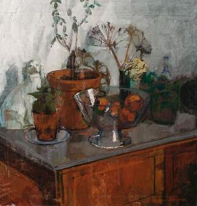 BOWYER William 1926-2015,Still life with plants and fruit,Bonhams GB 2010-07-13