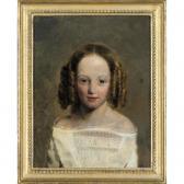 BOXALL William 1800-1879,portrait of a girl, half length, wearing a white d,Sotheby's GB 2003-09-30