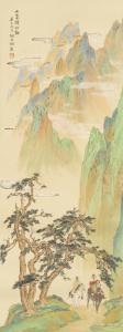 BOXIANG Hu 1896-1989,LANDSCAPE WITH TRAVELLERS,Sotheby's GB 2016-09-17