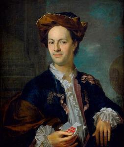 BOY Gottfried 1701-1755,Bildnis eines Gemmensammlers,1728,Galerie Bassenge DE 2015-05-29
