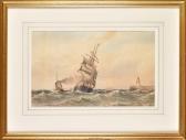 BOYCE William Thomas Nicolas 1858-1911,A SAILING SHIP AND TUG ENTERING THE ,1899,Anderson & Garland 2014-09-16